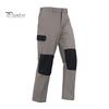 Men Cargo Pants Elastic Waist Multi-Pocket Storage Work Pants Patchwork Color Wear-resistant Cargo Trousers