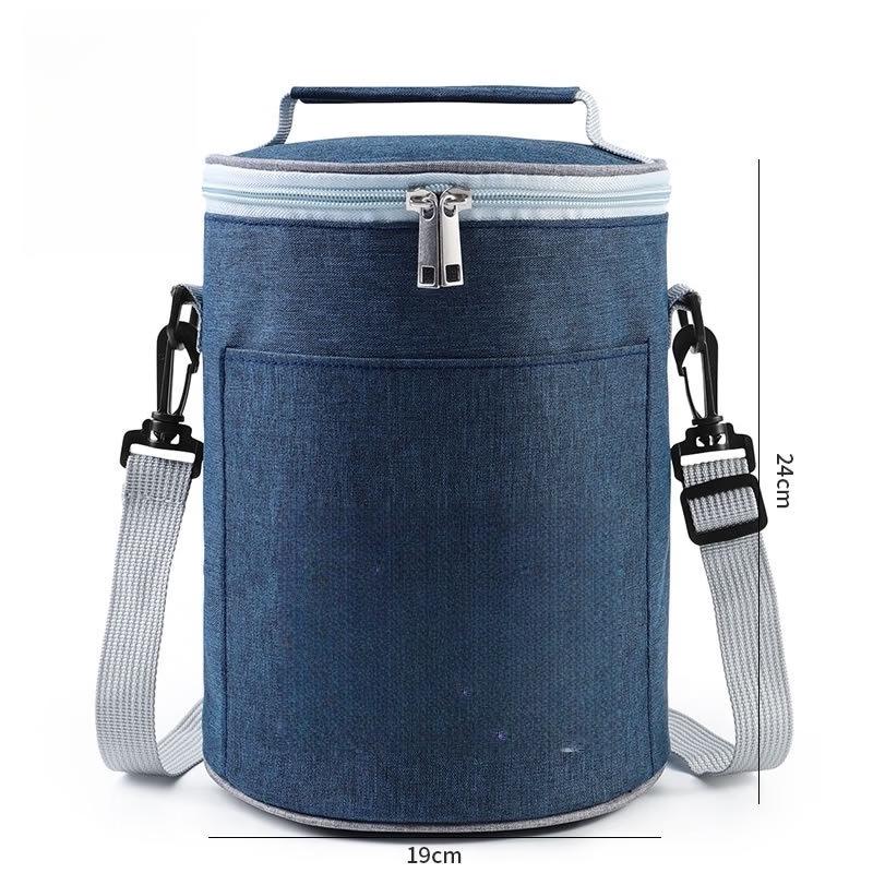 OLOEY Portable Circular Lunch Bag