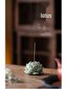 Handmade Celadon Lotus Incense Holder for Home and Tea Ceremonies