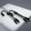 30cm Long PVC DC7.4x5.0mm Splitter Cable Ensuring Stable Power Transmission and Long Use for Various Devices