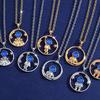 Unique Titanium Steel Astronaut Long Necklace For Women Couples Distinctive Pendant