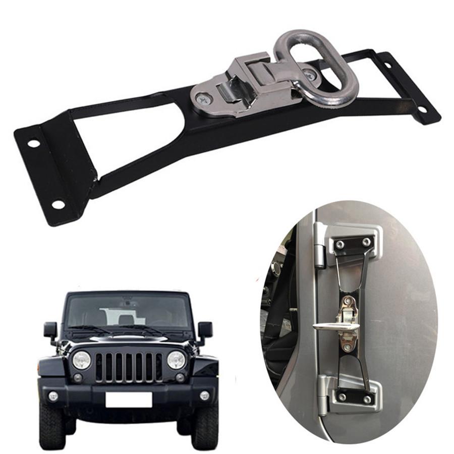 1PC Car Exterior Door Hinge Hinges Foot Rest Pedal For Jeep Wrangler 2007-2018