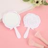 Rose Flower Handheld Makeup Mirror: Single-Sided, HD Surface, Portable Handle Mirror for Beauty Salons