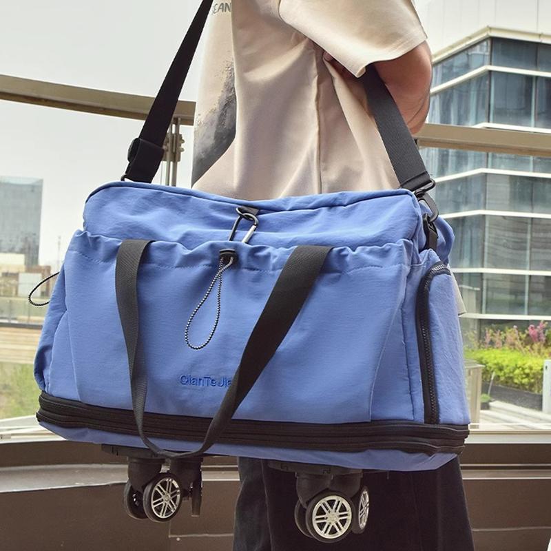 Handbag Large-capacity Short-distance Travel Bag Female Travel Pending Delivery Storage Duffel Bag Sports with Wheels Fitness Bag Male