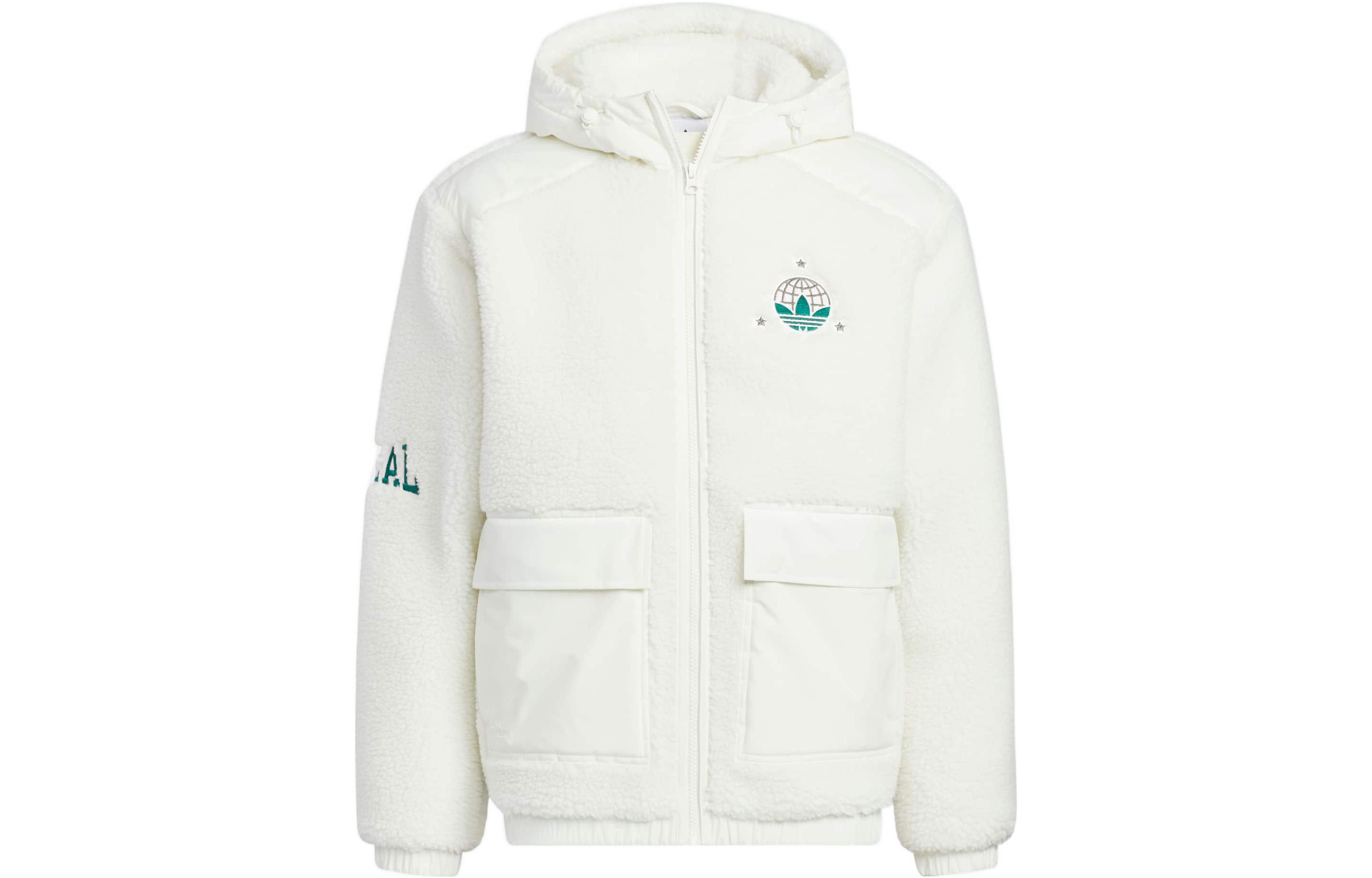 Adidas Originals Mc Sherpa Jacket Unisex White HS2005 L
