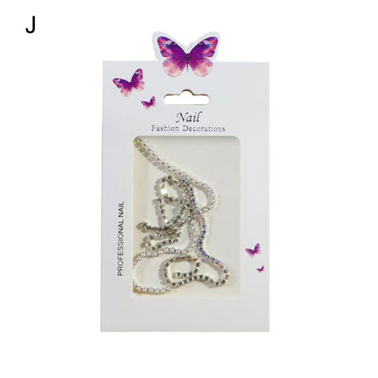 

1 пакетик для декора ногтей различной формы, невыцветающее покрытие AB, сплав Aurora Nail Art J