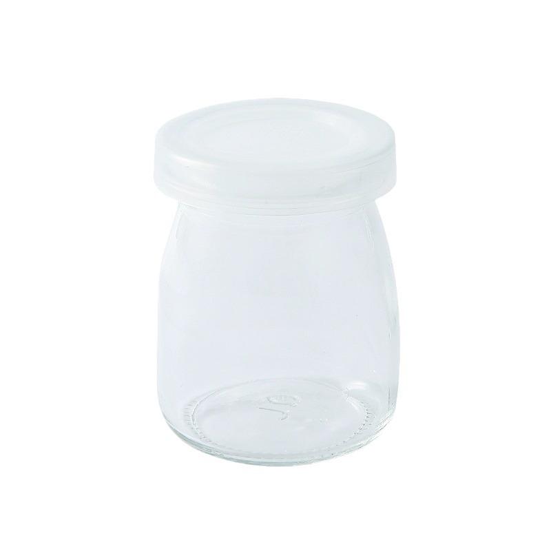 2026 New 100/150/200ml Glass Pudding Bottle Yogurt Cup with Lid Creative Jelly Bottle Oven Heat Resistant Food Pudding