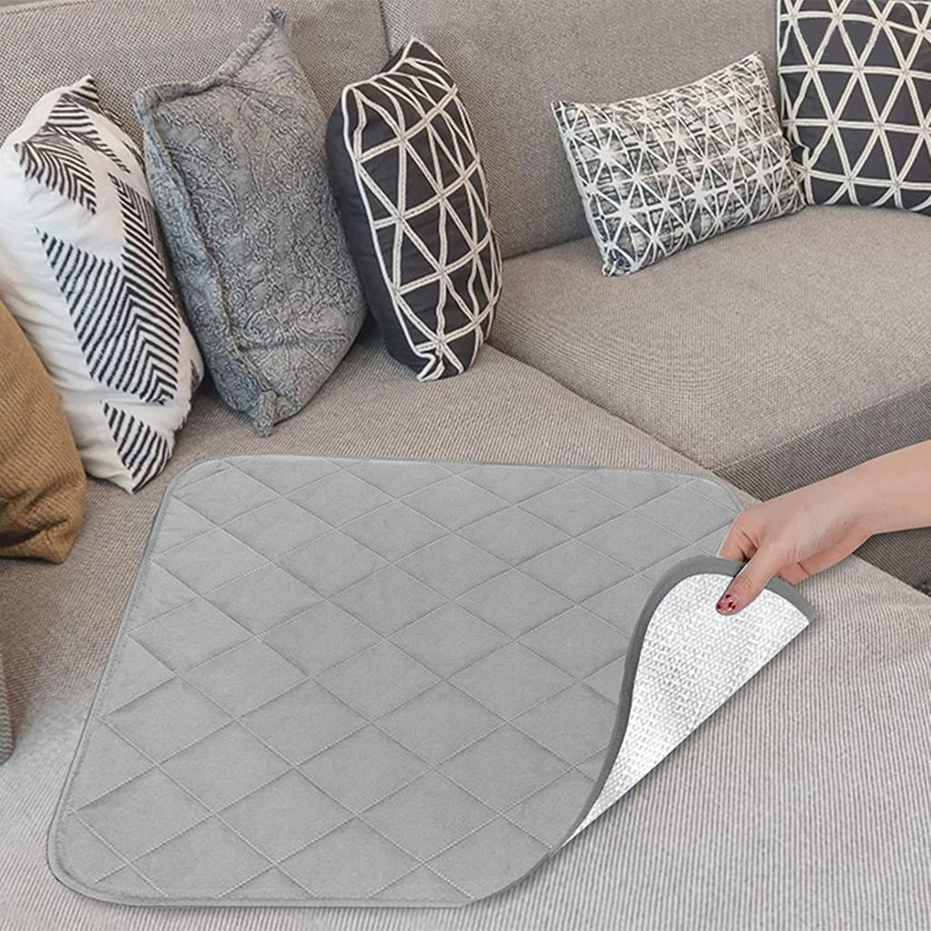 Coprisedia per Incontinenza a Prova di Perdite Cuscini per Sedia Proteggisedile Lavabile Assorbente per Adulti (2 pacchi)