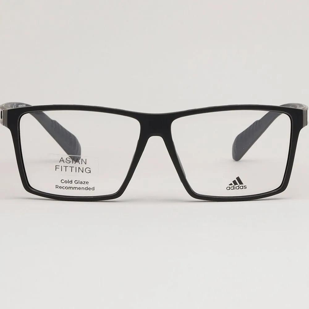 adidas Eyeglass Frames SP5007F 002 Square Horn-rimmed Glasses for Men and Women