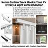 2pcs RV Awning Hooks for The Keder Track Above The Window Camping Awning Hooks Party Light Hangers Hats Outdoor Hanging Hooks