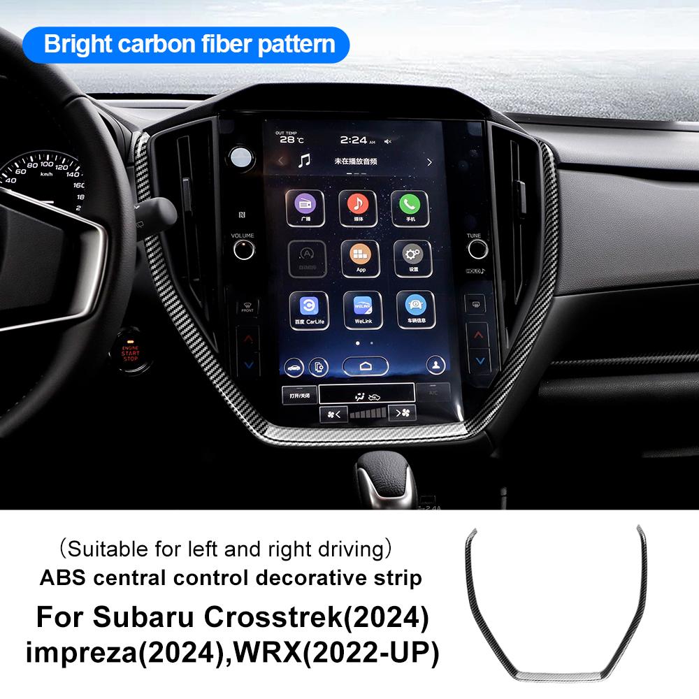 Für Subaru Crosstrek 2025 Impreza 2025 WRX 2025 2025 2025 ABS Auto Schaltknauf Panel Aufkleber Glänzend Matt Kohlefaser Zubehör