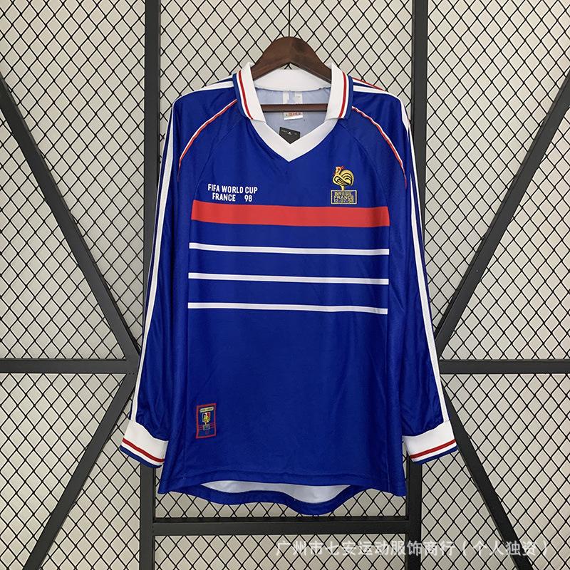Football Jersey Classic Retro Long-sleeved England Portugal Inter Milan France Jersey Wholesale Support One Piece of Hair