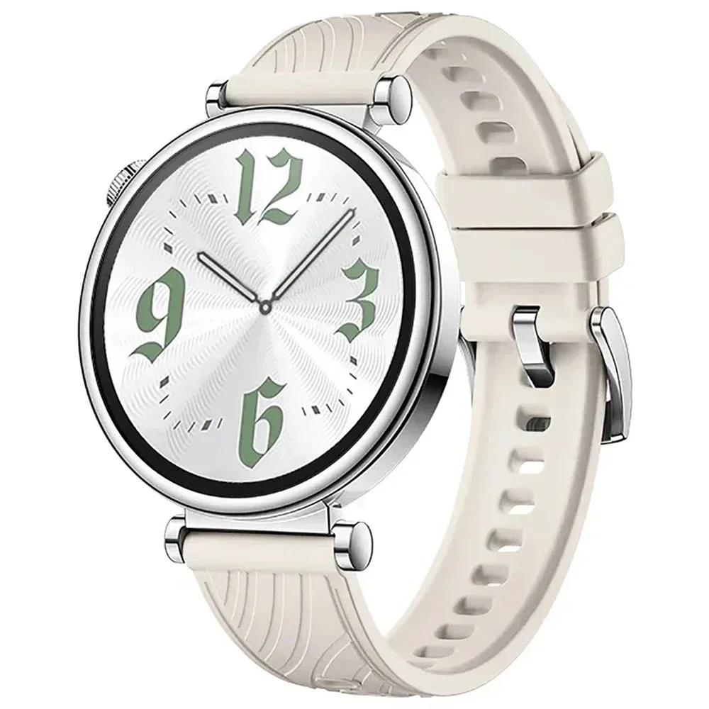 Silicone 18mm Strap for HUAWEI WATCH Band GT 5 4 41mm Bracelet For Garmin Forerunner 265S 255S/Vivoacrive 4S 3S/Venu 3S 2S Bands