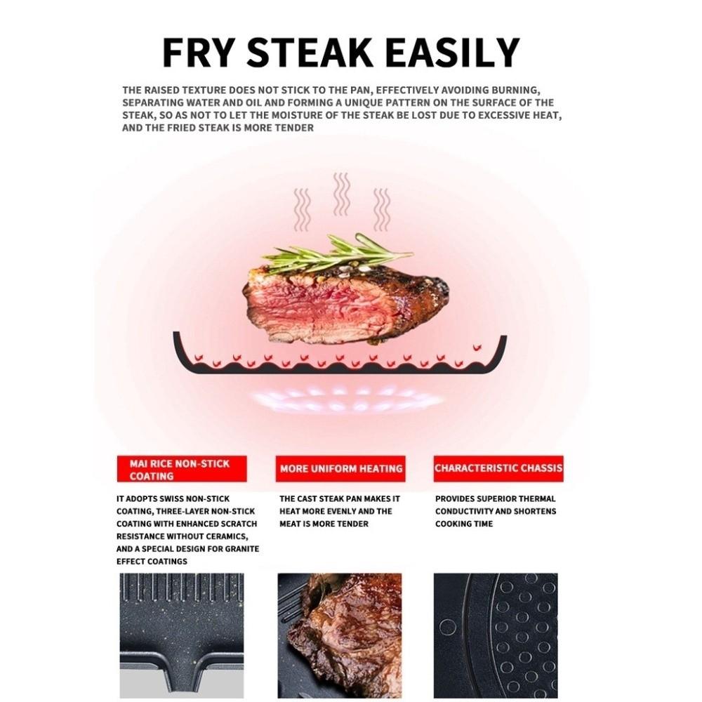 Non Stick BBQ Grill Pan Skillet Portable Camping Barbecue Pan  Induction Cooker