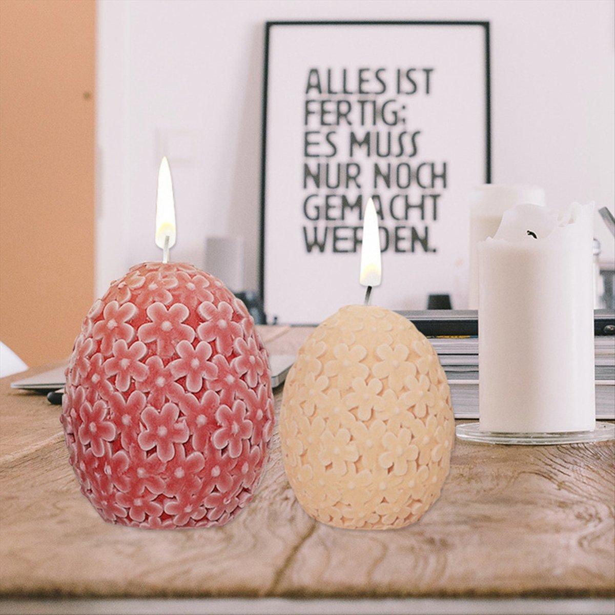 

BHBL Carving Flower Egg Silicone Candle Mold Catharanthus Ball Soap Resin Plaster Mould Chocolate Cake,L China Mainland