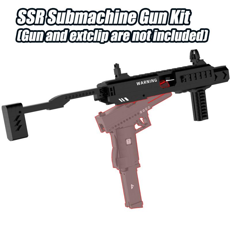 Military MOC Glock Pistols Tactical Kit Building Blocks Bricks Set Submachine Gun Kits Weapon Toys For Children Boys Adult Gifts