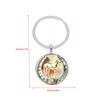 2026 Zodiac Year Of The Horse Pattern Keychains  Bag Accessories Car Pendants Home Decoration Animal Jewelry Keyring Gift