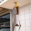 Kitchen Rotating Hook Wall Hanging Free Punching Spatula Spoon Shovel Rack Kitchenware Storage Rack