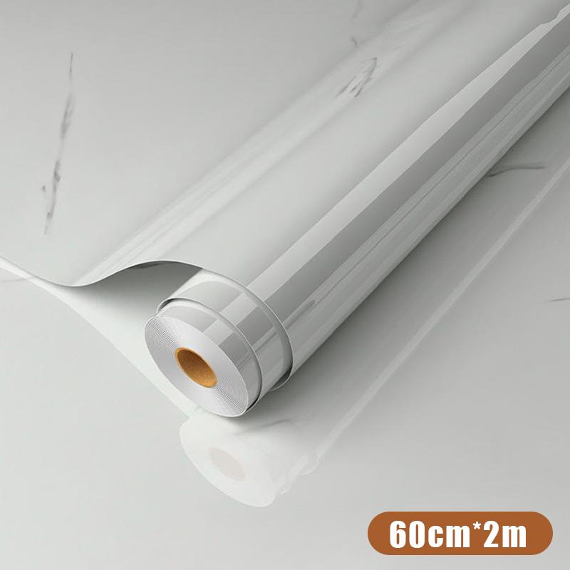 Self Adhesive Marble Grain Contact Paper Waterproof Oil Proof Stain Resistant Easy Clean for Kitchen Countertop Bathroom Renovation