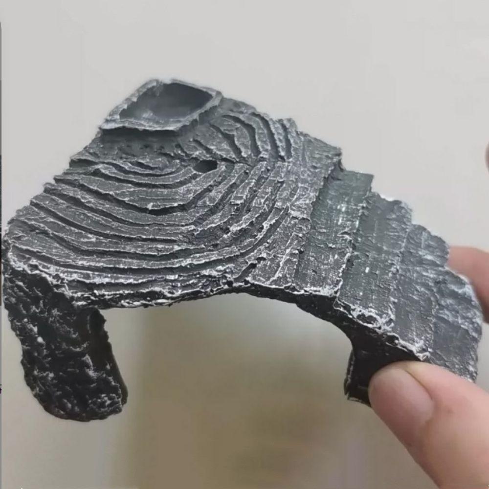 Decor Scenery Reptile Hiding Cave Natural Mountain Cave Style Artificial Rock Cave  Reptile Tank