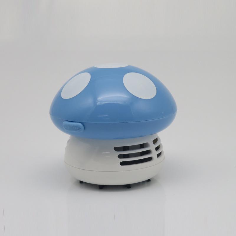 Mini Handheld Cartoon Mushroom Vacuum Cleaner Desktop Decor Biscuit Crumbs Hair Cleaner Gift New