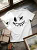 Dark Devil Smiling Face Fashion Pattern Printed Gothic Style Dark Fun Street Culture EleUnisexts Parent Child Tshirt