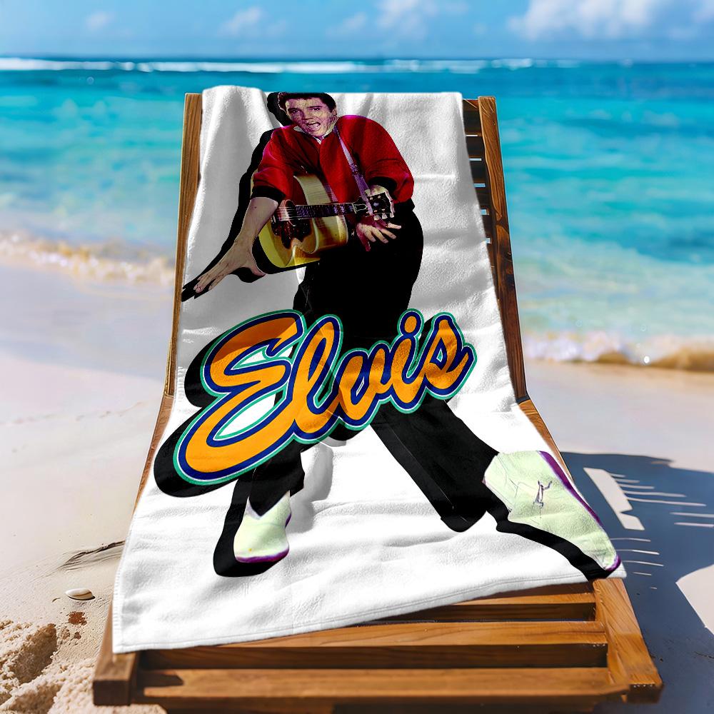 Elvis Beach Towel Super Soft Microfiber Quickdry Fabric Comfortable Lightweight