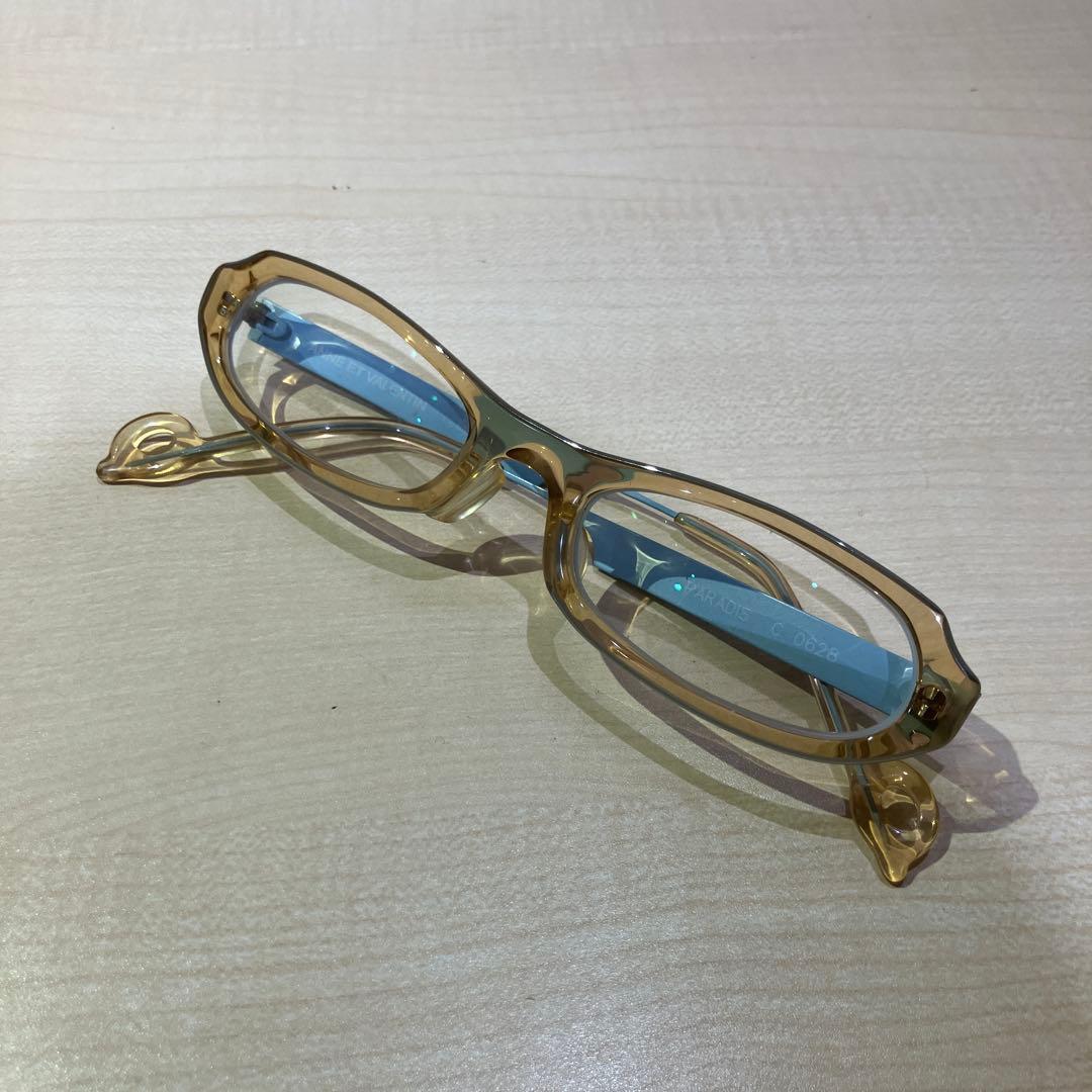 Used ANNE ET VALENTIN glasses clear beige/blue