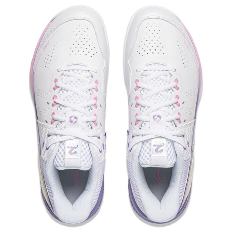 Li Ning Badminton Collection Thunder II PRO Synthetic Leather, Textile Coverage Support Badminton Shoes Unisex AYAW001-3