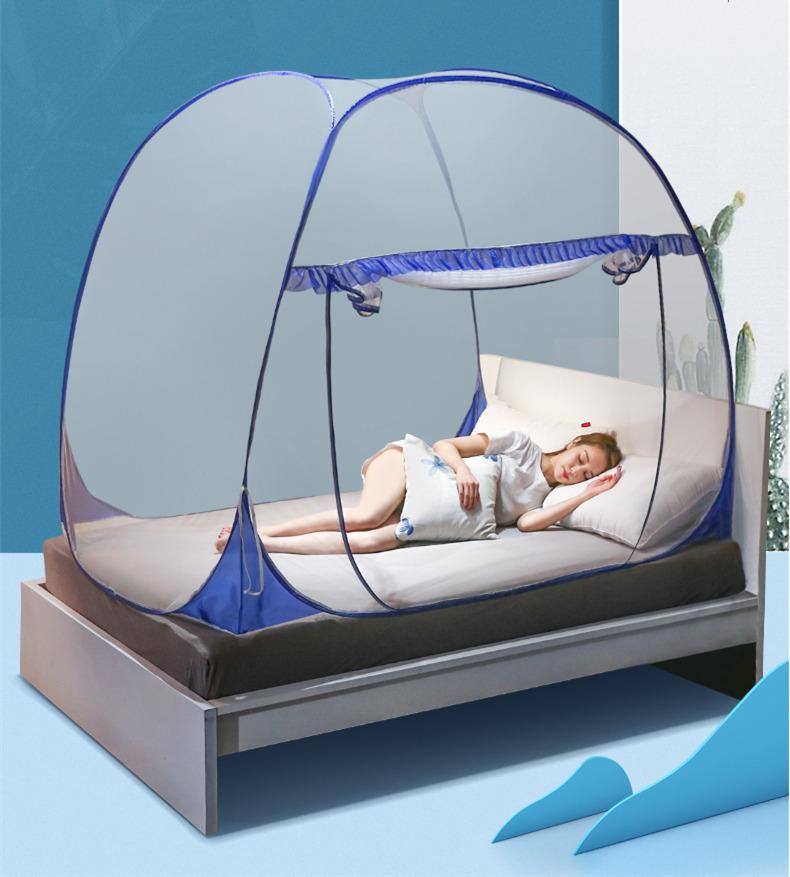 Summer Mongolian Yurt Mosquito Net Free Installation Foldable Mosquito Nets Encrypting Mesh Home Baby Anti Fall Mosquito Net
