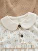 Summer Baby Girls' Floral Cotton Two-Piece Set: Breathable, Ultra-Thin Short Sleeve with Expanded Diaper Area for Infants