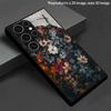 Dark Vintage Floral Pattern 2D Phone Case for Samsung S26 S25 S24 S23 S22 S21 S20 A55 A54 A53 A52Tempered Glass Protective Cover