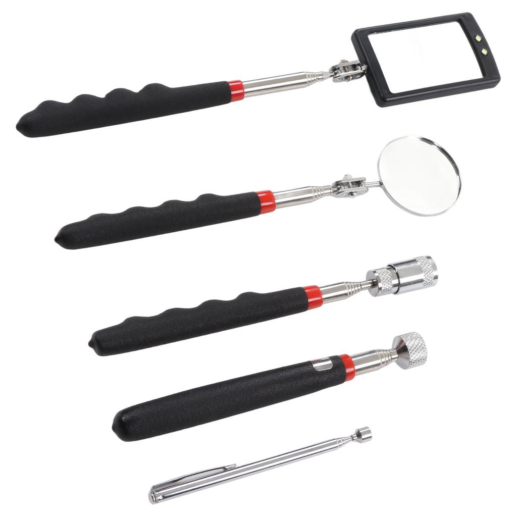 Zestaw 5 sztuk magnetycznych narzędzi do podnoszenia 10 funtów 8 funtów 1,5 funta Laska do podnoszenia Teleskopowe lustro 360 stopni z lampą LED