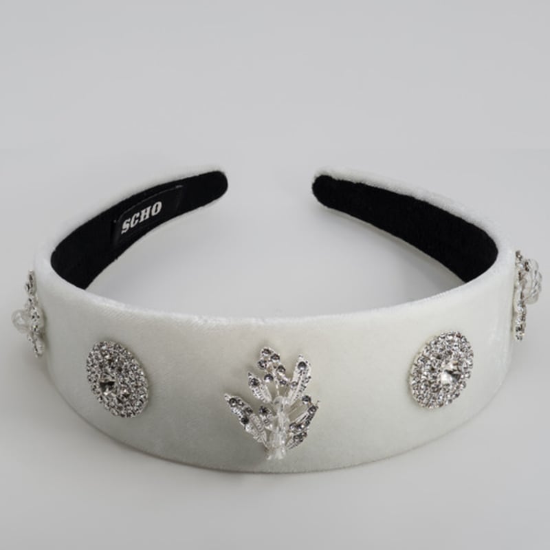 SCHO JEWELRY Lana Royal Bredt Vitt Hårband