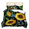 Bettbezug Idyllische Sonnenblumen Serie 3D Dreiteiliges Digitales Set Digitaldruck