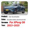 For XPeng G6  2024 2025 Car Magnetic Coverage Sunshade Anti-UV Mesh Sunshade Sunscreen Privacy Protection Auto Accessories