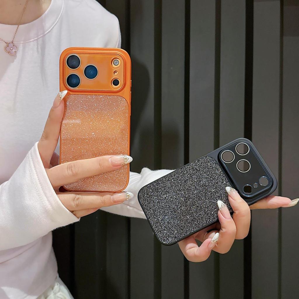 Premium Glitter Phone Case for iPhone 17, Transforms To Fit Apple 16 Pro Max with Lens Protector