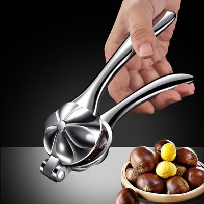 Stainless Steel Shell Opener Nut Cracker Sheller Household Chestnut Peeling Walnut Pliers Cutter Kitchen Tool