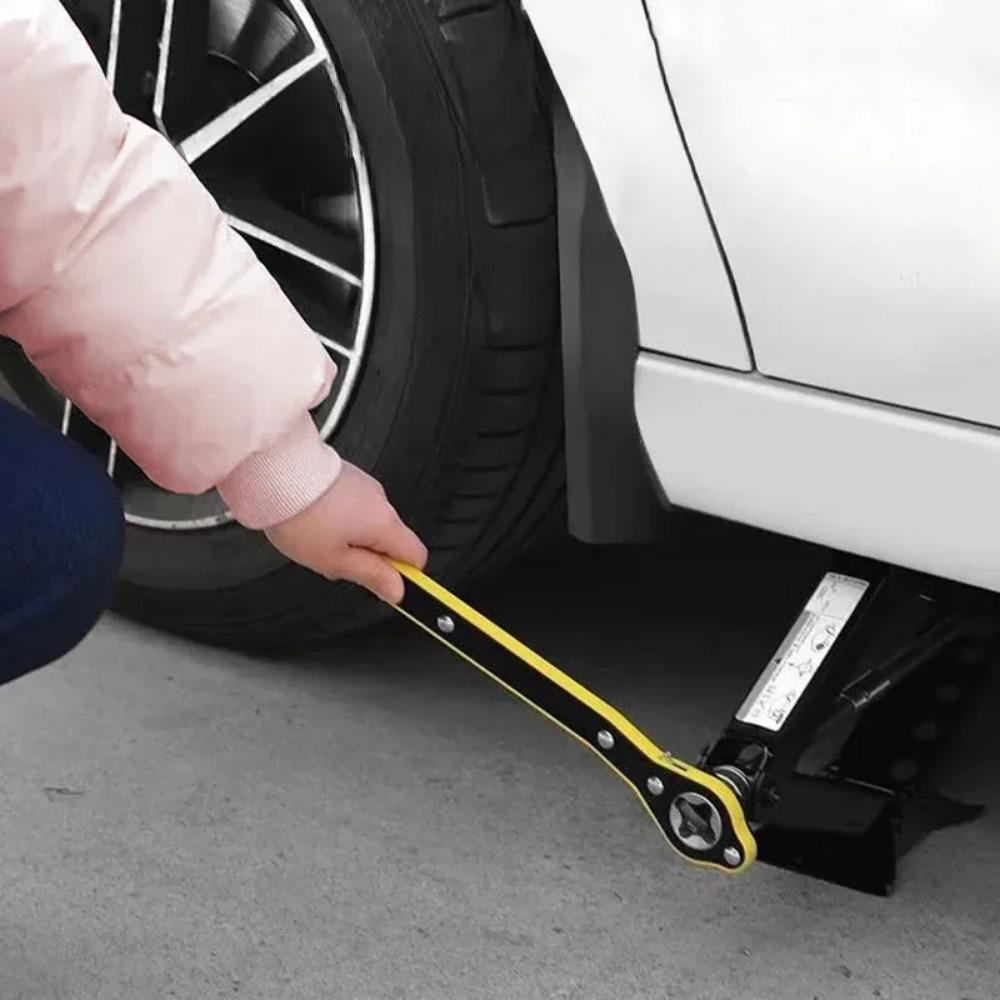 Auto Labor Saving Jack Ratchet Wrench Tire Jack Removal Wrench Cross Car Labor Saving Wrench Rocker Arm