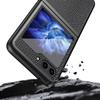 For Samsung Galaxy Z Flip6 5G/Z Flip5 5G Case PU Leather+Hard PC Anti-Drop Phone Cover