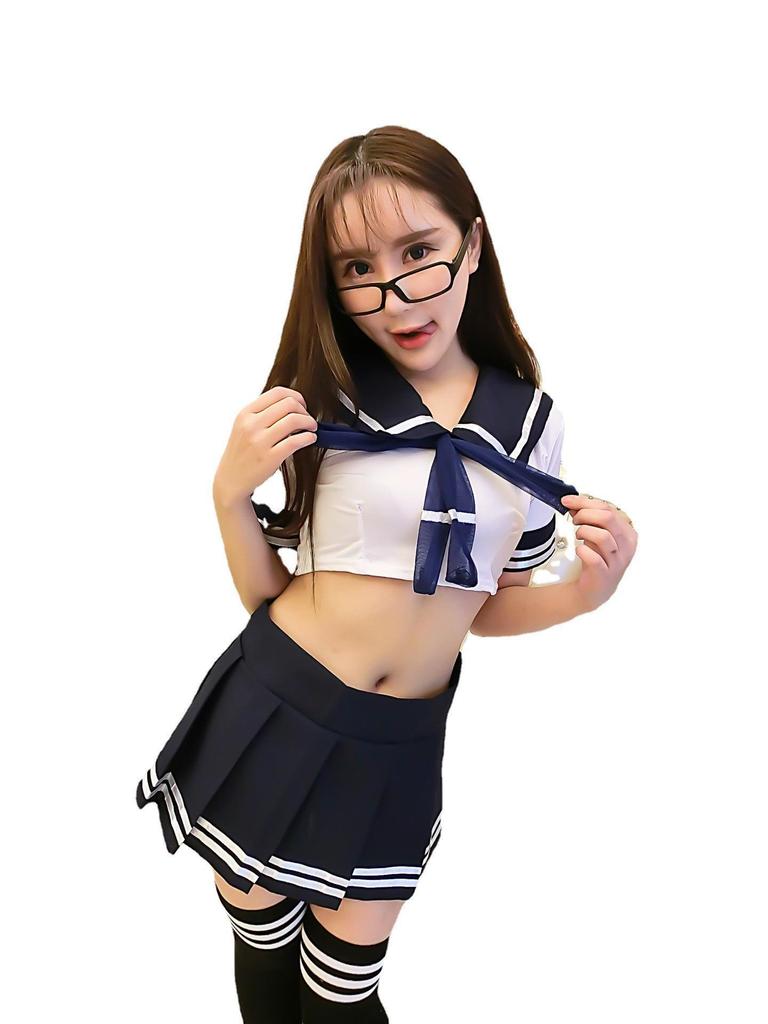 Erotic underwear, nightclub bow, blue floating sand, student uniform, sexy sailor uniform, seductive game uniform, ladies