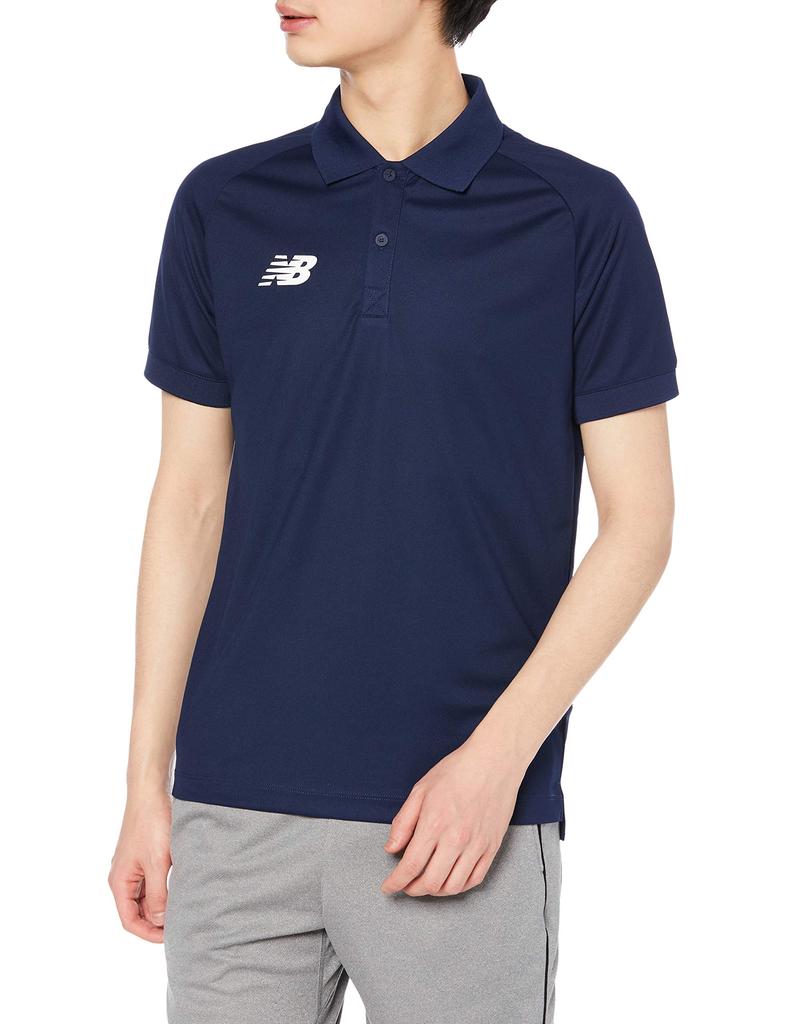 Polo Shirt Navy Japan 2XL To Japanese Size [New Balance] Soccer/Football (NV) (equivalent 2L)