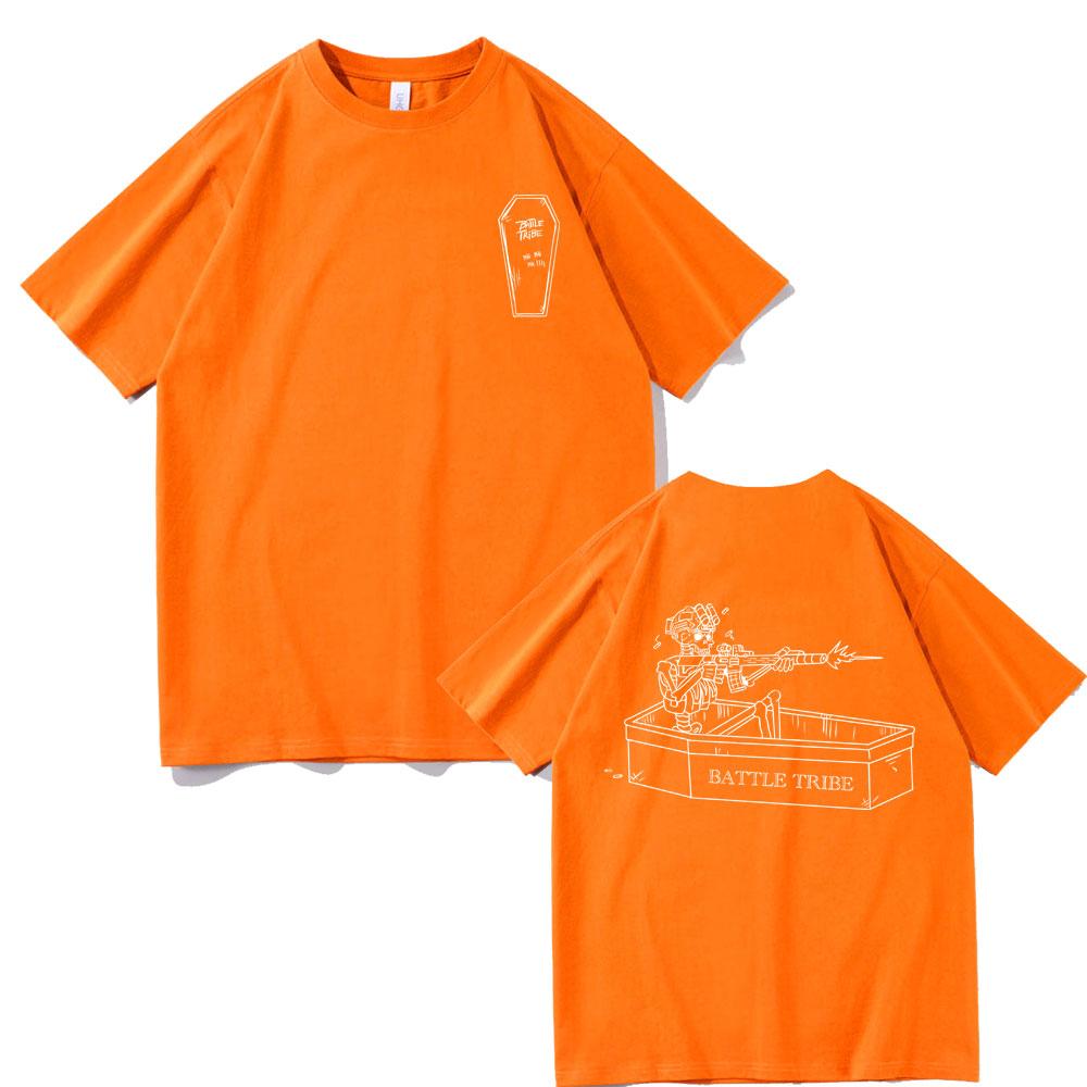 Forward Observations Group Battle Tribe From The Grave Pull Over Print Tshirt Vintage Skeleton T Shirts Male Oversized Tshirt