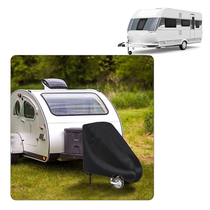 Drawbar Cover, Universal Drawbar Cover Weather Protections Tow Bar Protective Cover for Caravans Motorhome Trailer