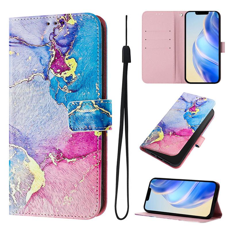 Marble Case for Google Pixel 11 10 9 Pro XL 10A 9A 8A 8 7 7A 6 6A 5A 4A 5 Pro Paint Cases Leather Wallet Flip Phone Cover Capa