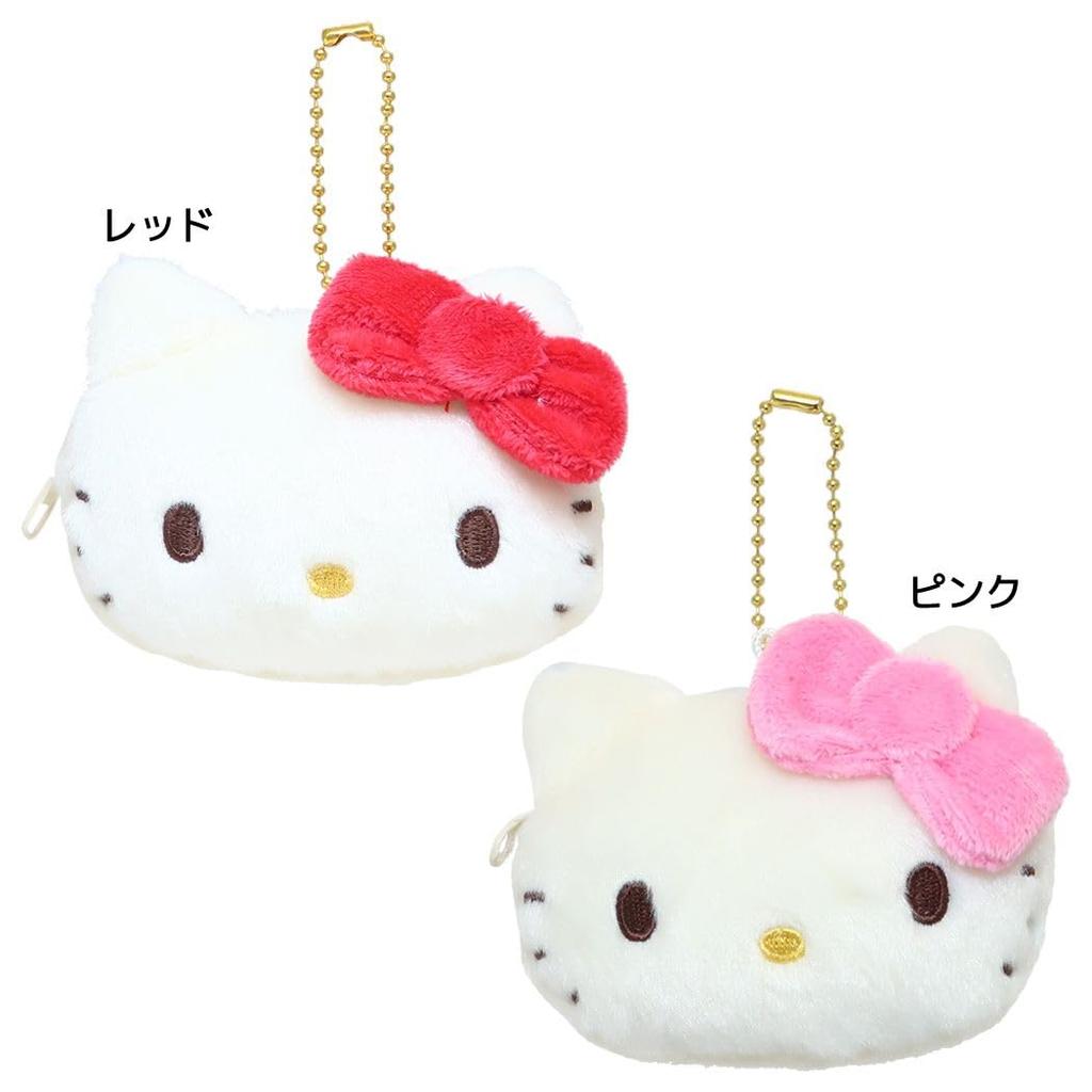 K Company Hello Kitty 70s Series Coin Purse, Red, H80 x W100 x D40mm, KT70-KZ-RD