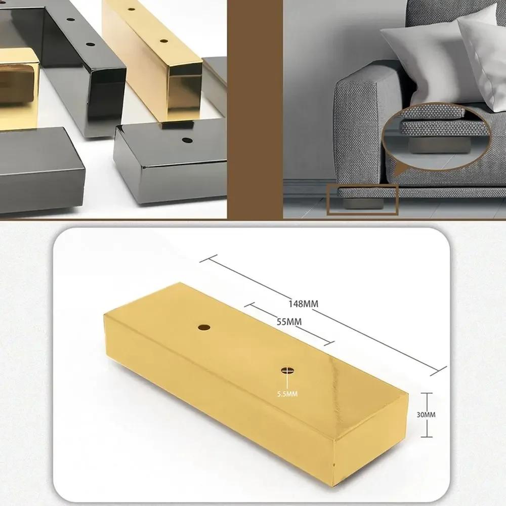 Replacement Stainless Steel Furniture Leg Load Bearing L-Shape Cabinet Feet Enhance Stability Anti-slip Chair Stand