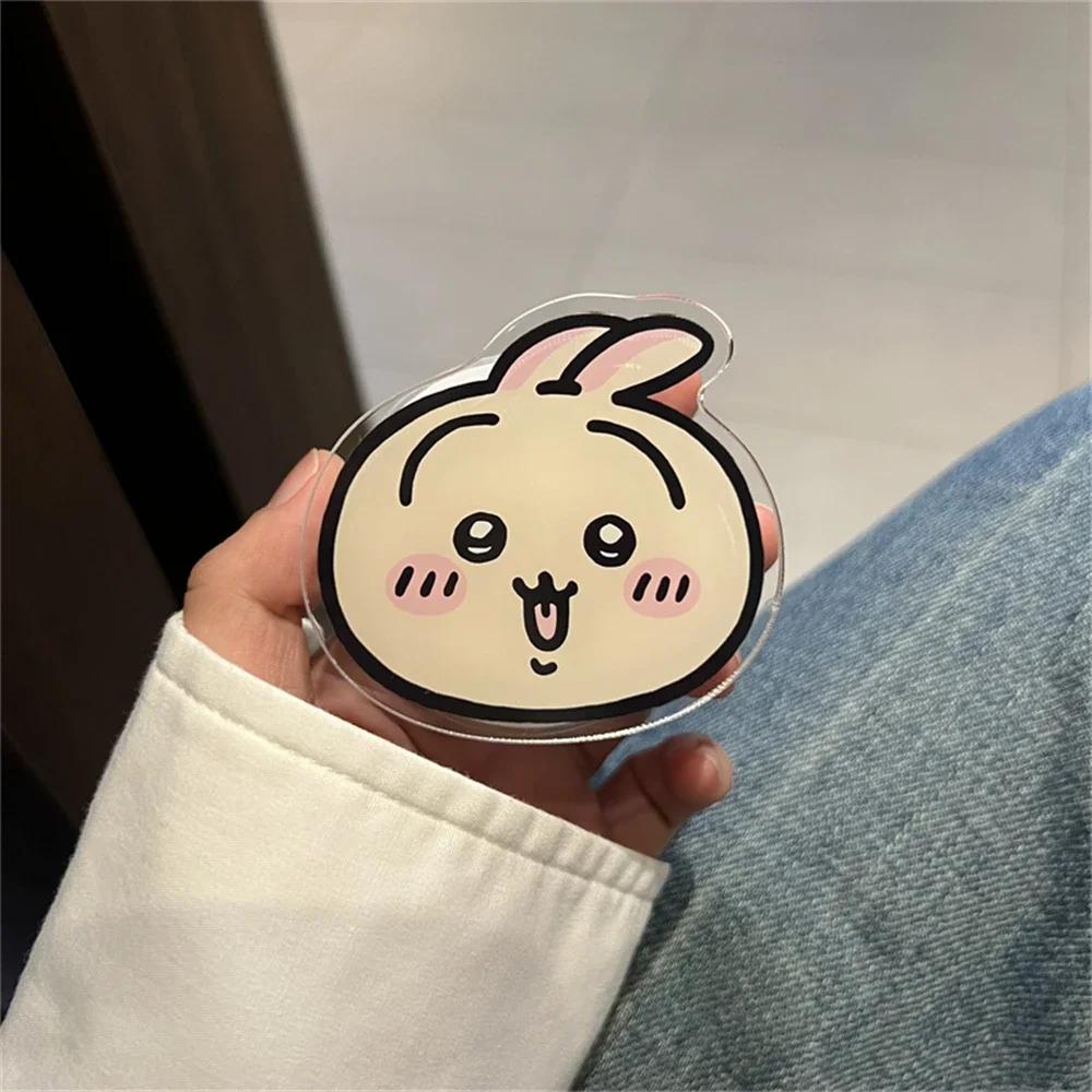 Korean Cute Fun Cartoon Chiikawa For Magsafe Magnetic Phone Griptok Stand For IPhone 17 Pro Max For Samsung Galaxy Foldable Holder Socket Bracket