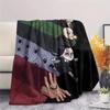 Coperta in Flanella con Stampa di Mercoledì Addams, Coperta Calda Ultra Morbida di Alta Qualità per Tutte le Stagioni, Coperta Accogliente per Arredamento Casa, Regalo di Natale Perfetto