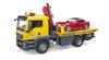 BRUDER MAN Tow Truck & BRUDER Roadster (RED)